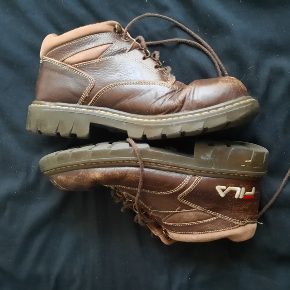 Vintage 90s leather FILA women's ankle boots - Picture 3 of 6